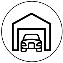 Gite avec un garage 2 voitures et parking extérieur